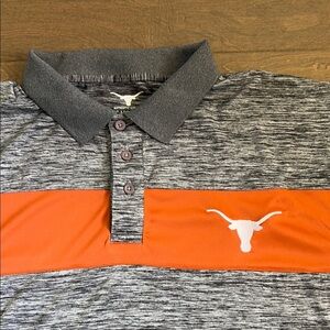 UT Longhorns Polo Gray Short Sleeves Men’s 3XL